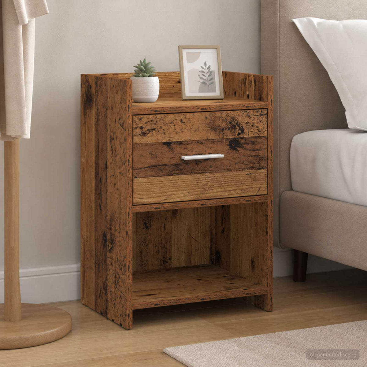 vidaXL Bedside Tables Old Wood 40 x 30 x 60 cm Engineered Wood
