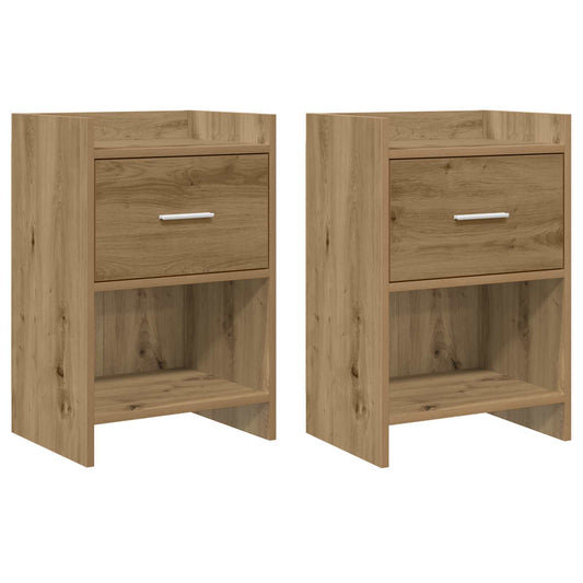 vidaXL Bedside Tables 2 pcs Artisan Oak 40 x 30 x 60 cm