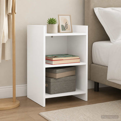vidaXL Bedside Tables 2 pcs White 40 x 30 x 60 cm Engineered Wood