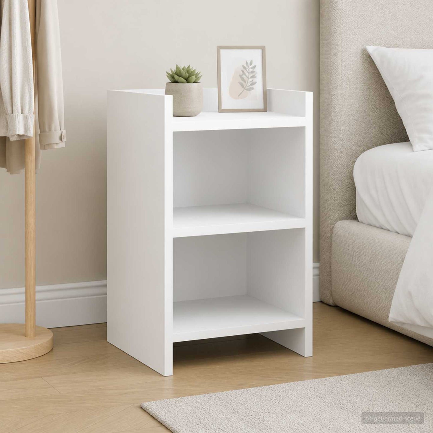 vidaXL Bedside Tables White 40 x 30 x 60 cm Engineered Wood