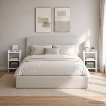 vidaXL Bedside Tables 2 pcs White 40 x 30 x 60 cm Engineered Wood