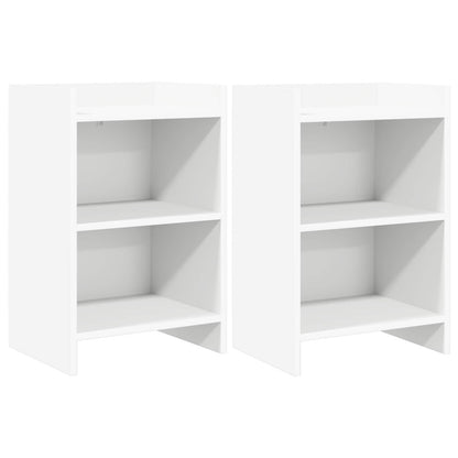 vidaXL Bedside Tables 2 pcs White 40 x 30 x 60 cm Engineered Wood