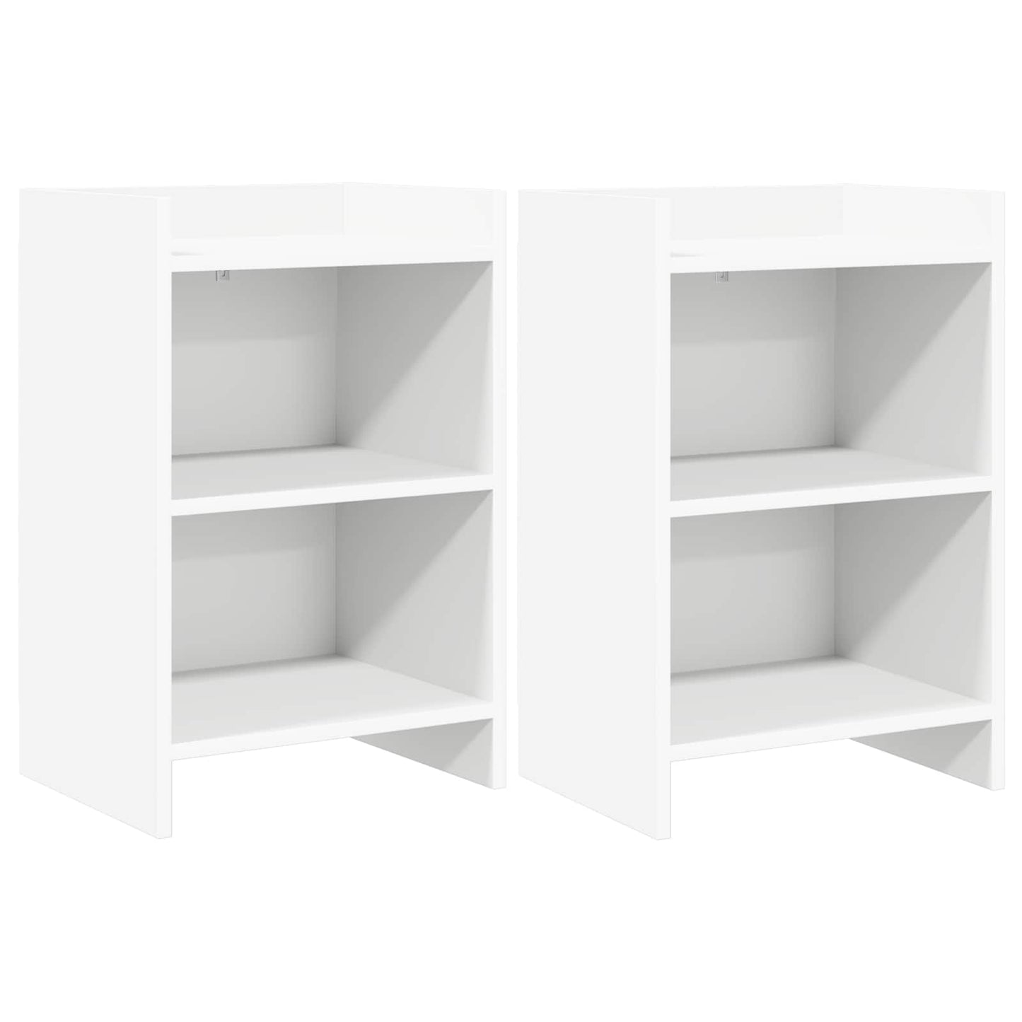 vidaXL Bedside Tables 2 pcs White 40 x 30 x 60 cm Engineered Wood