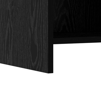 vidaXL Bedside Tables Black Oak 40 x 30 x 60 cm Engineered Wood