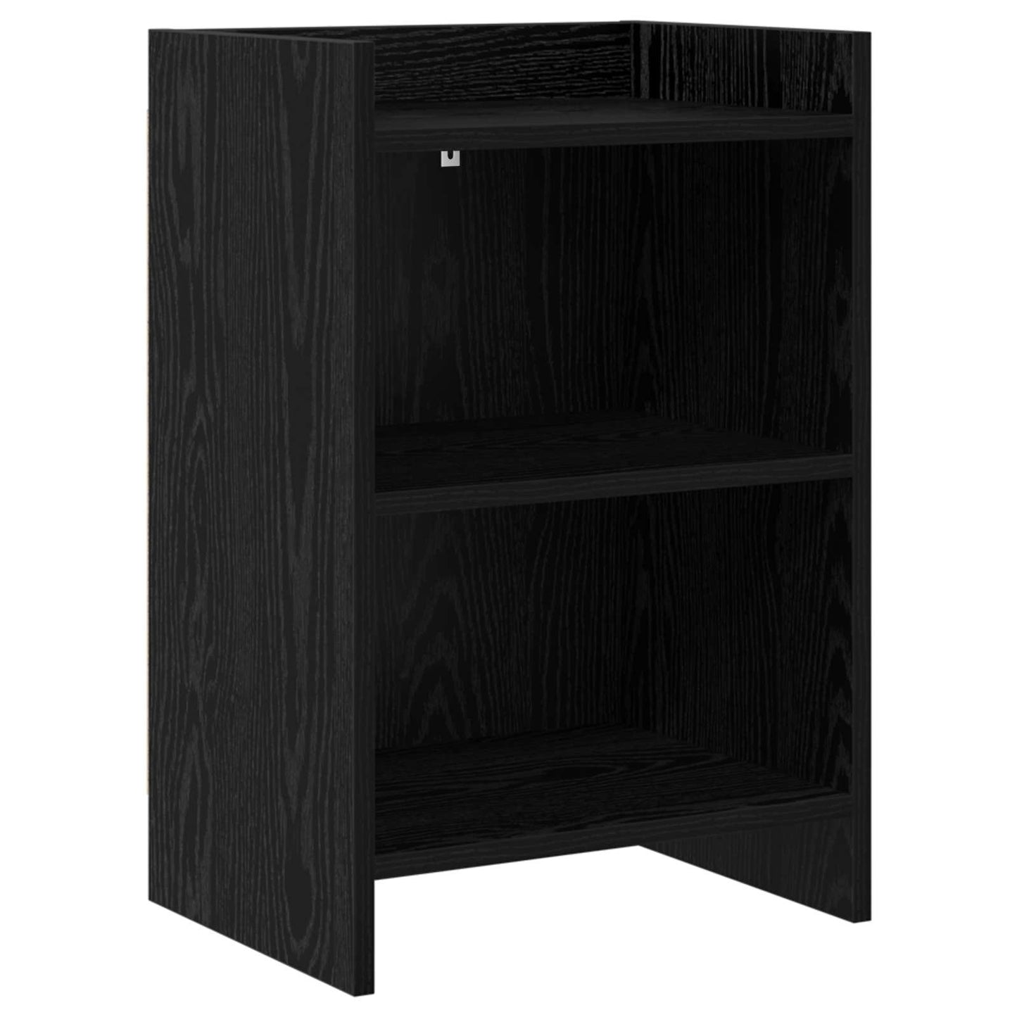 vidaXL Bedside Tables Black Oak 40 x 30 x 60 cm Engineered Wood