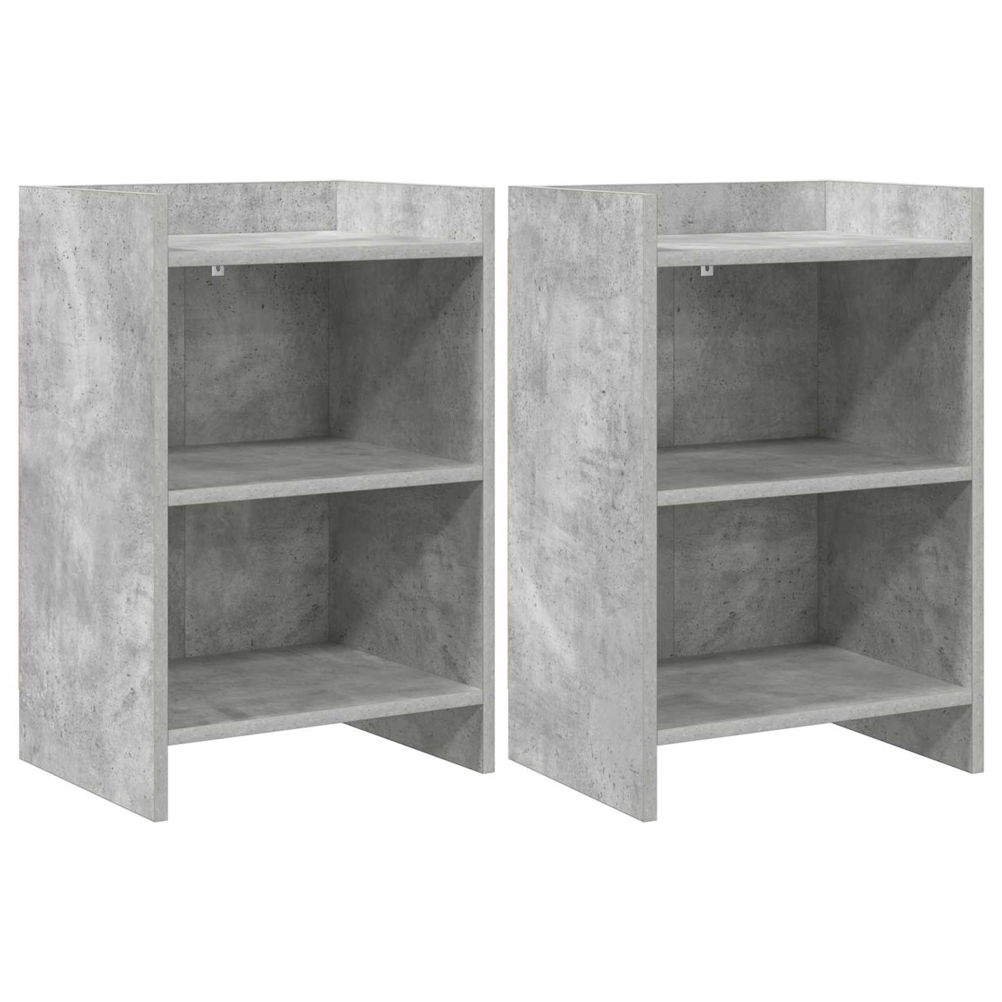vidaXL Bedside Tables 2 pcs Concrete Grey 40 x 30 x 60 cm