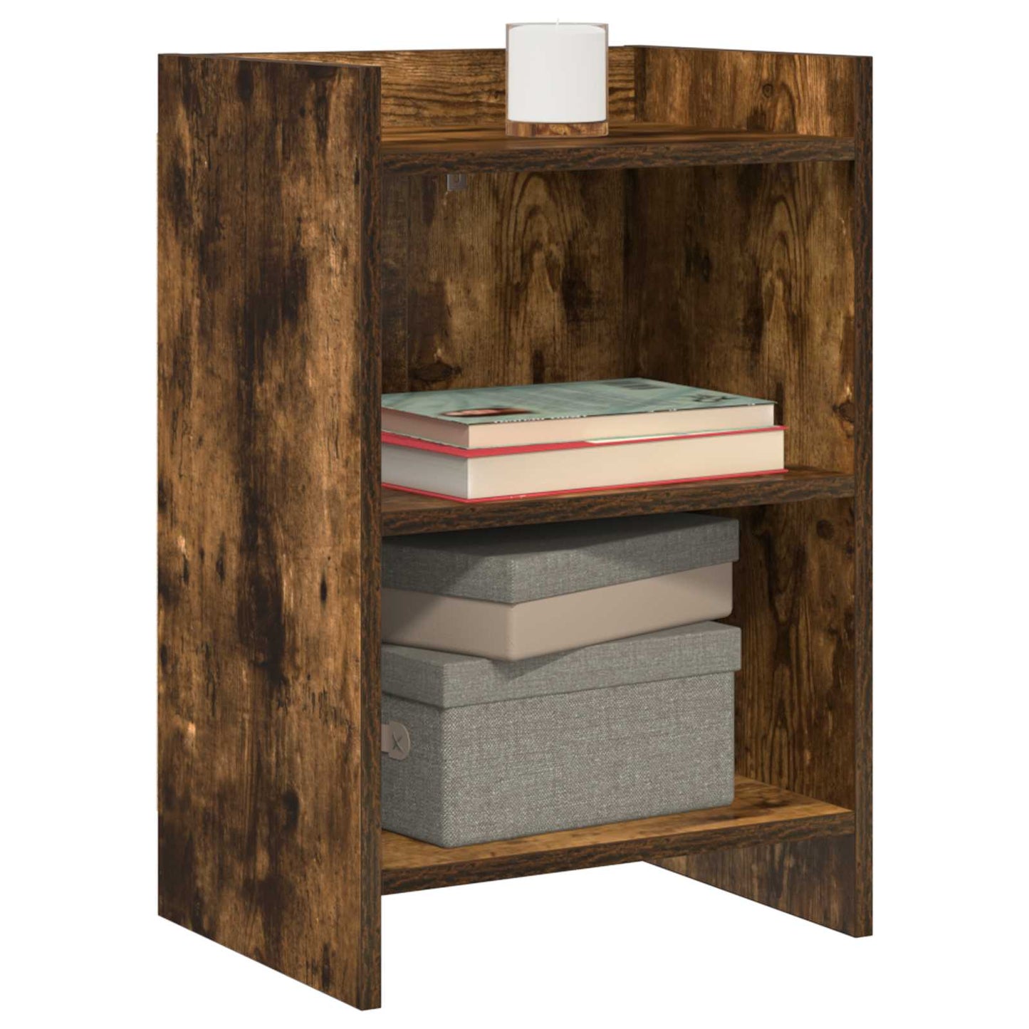 vidaXL Bedside Tables Smoked Oak 40 x 30 x 60 cm Engineered Wood
