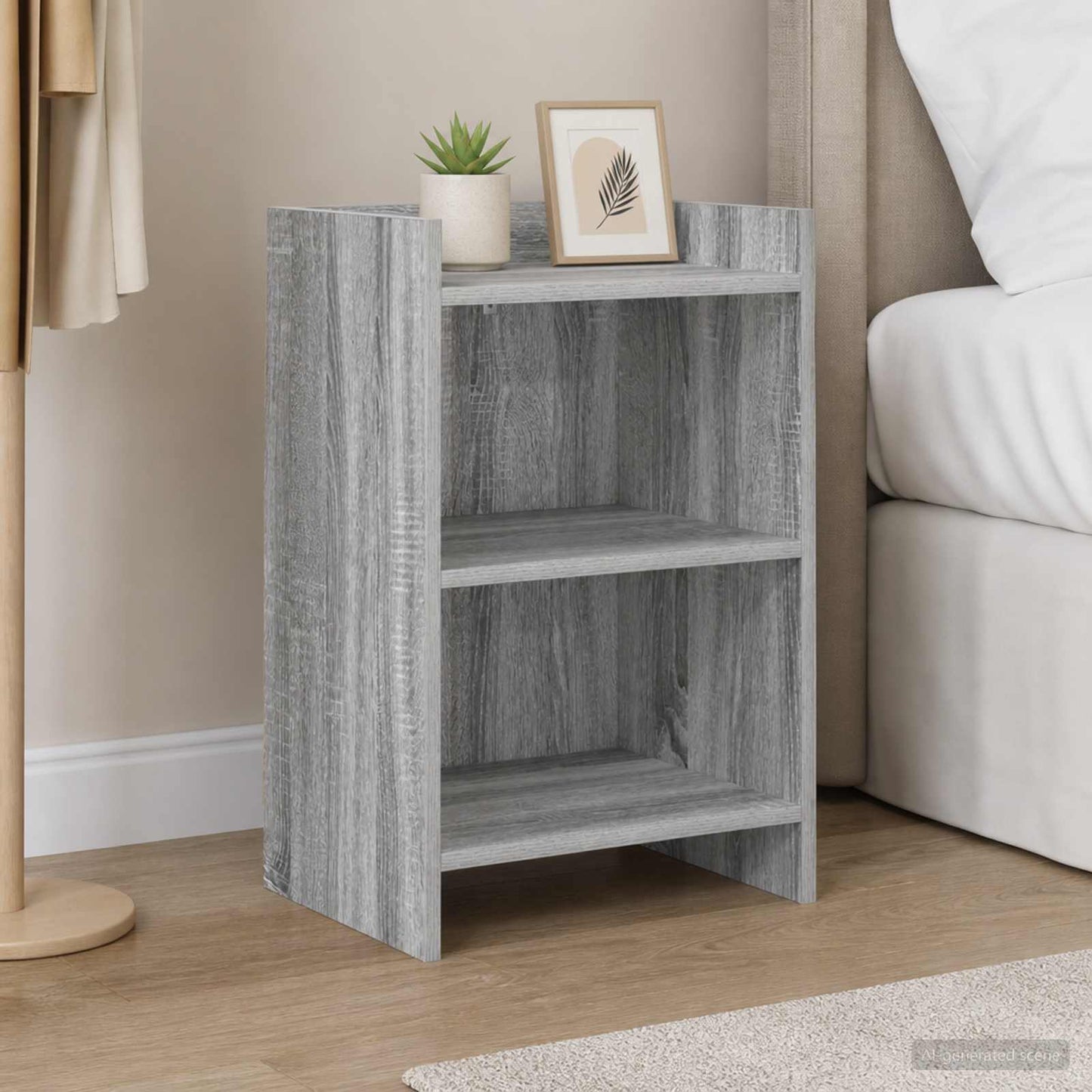 vidaXL Bedside Tables Grey Sonoma 40 x 30 x 60 cm Engineered Wood