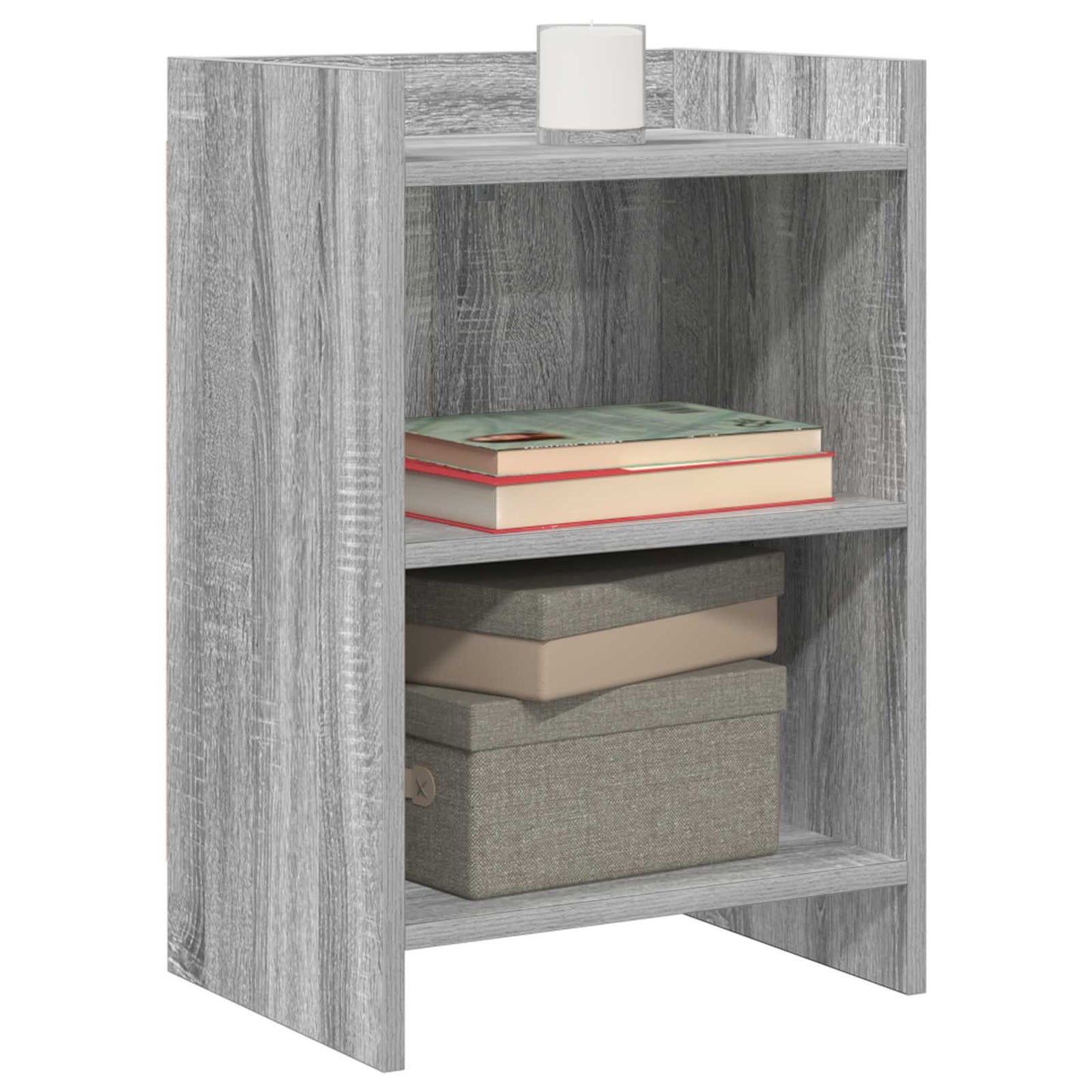 vidaXL Bedside Tables 2 pcs Grey Sonoma 40 x 30 x 60 cm