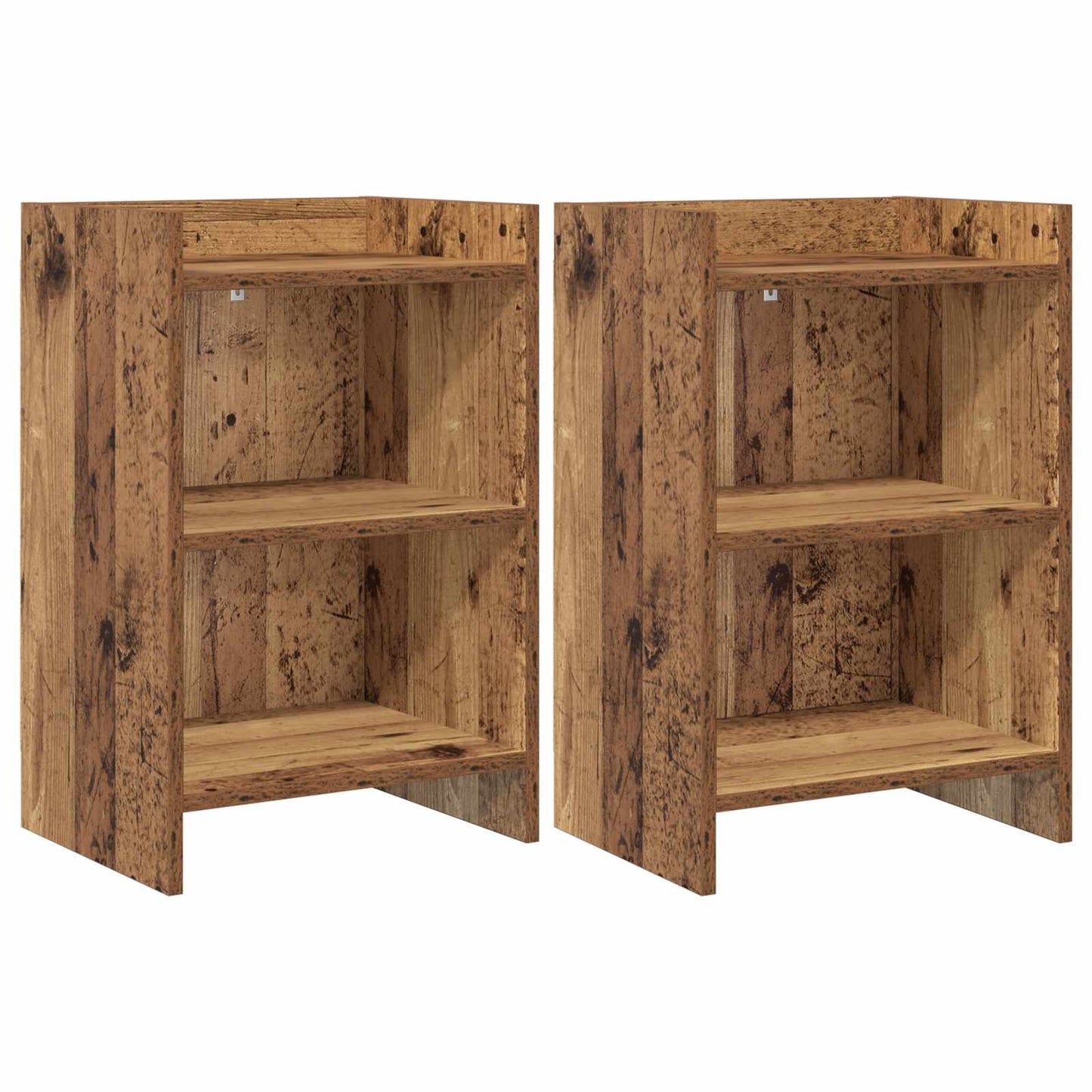 vidaXL Bedside Tables 2 pcs Old Wood 40 x 30 x 60 cm Engineered Wood