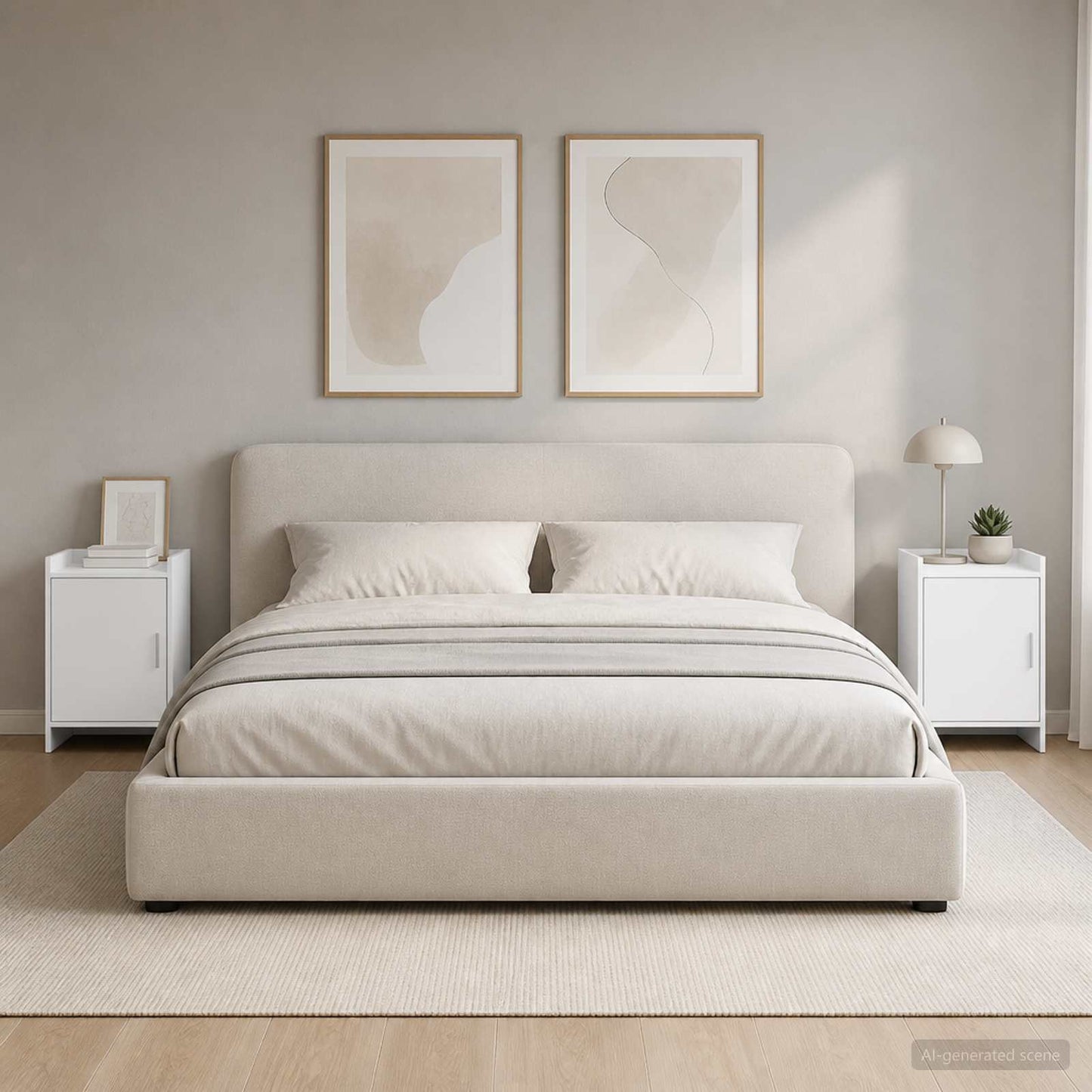 vidaXL Bedside Tables 2 pcs White 40 x 30 x 60 cm Engineered Wood