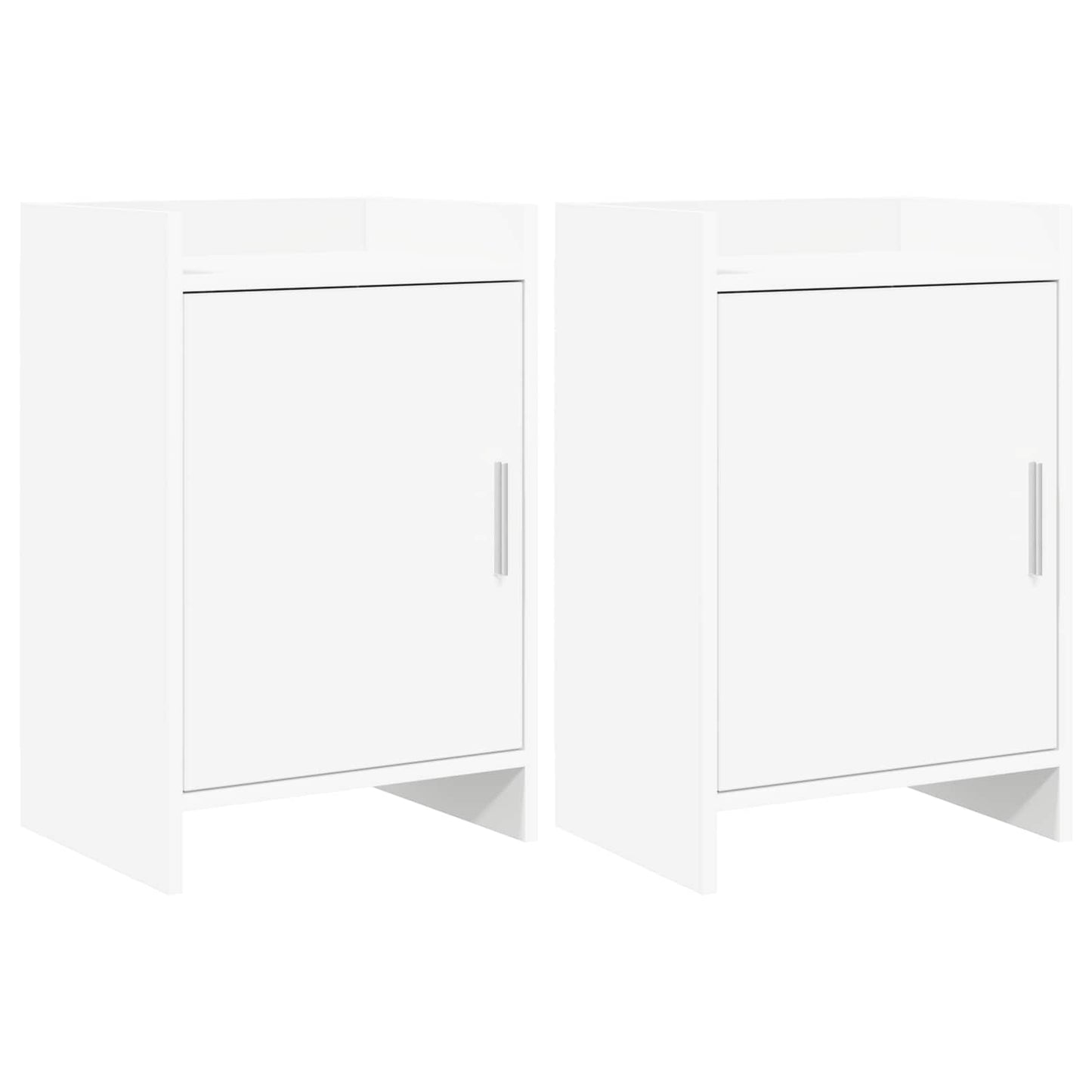 vidaXL Bedside Tables 2 pcs White 40 x 30 x 60 cm Engineered Wood