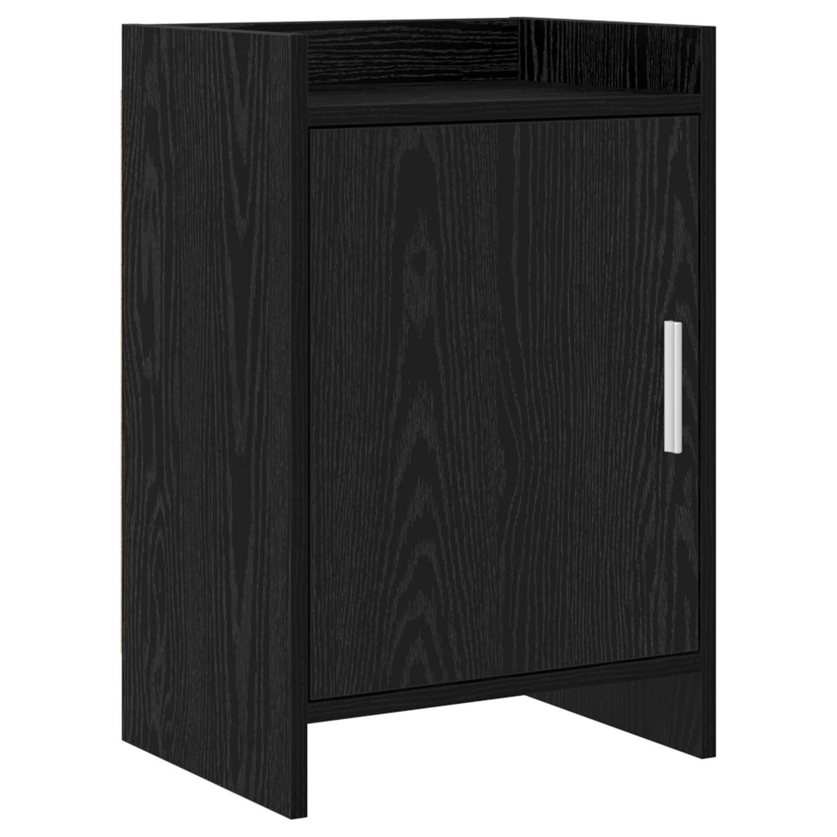 vidaXL Bedside Tables Black Oak 40 x 30 x 60 cm Engineered Wood