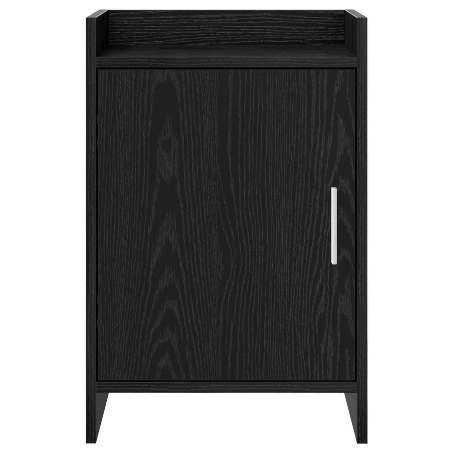 vidaXL Bedside Tables Black Oak 40 x 30 x 60 cm Engineered Wood