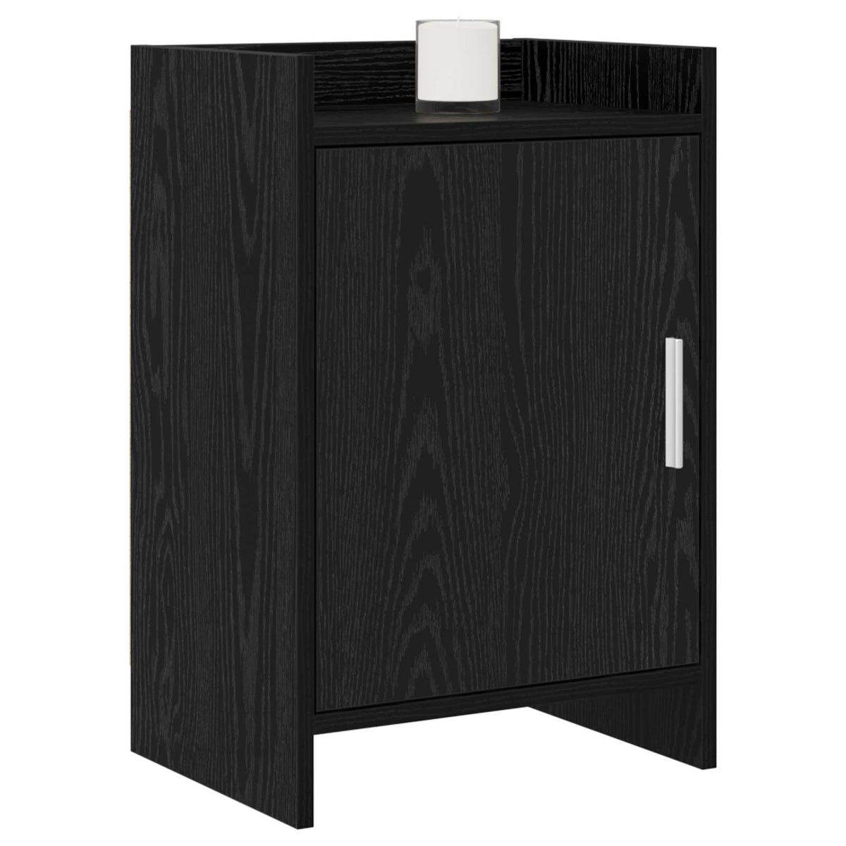 vidaXL Bedside Tables Black Oak 40 x 30 x 60 cm Engineered Wood