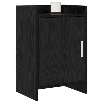 vidaXL Bedside Tables Black Oak 40 x 30 x 60 cm Engineered Wood