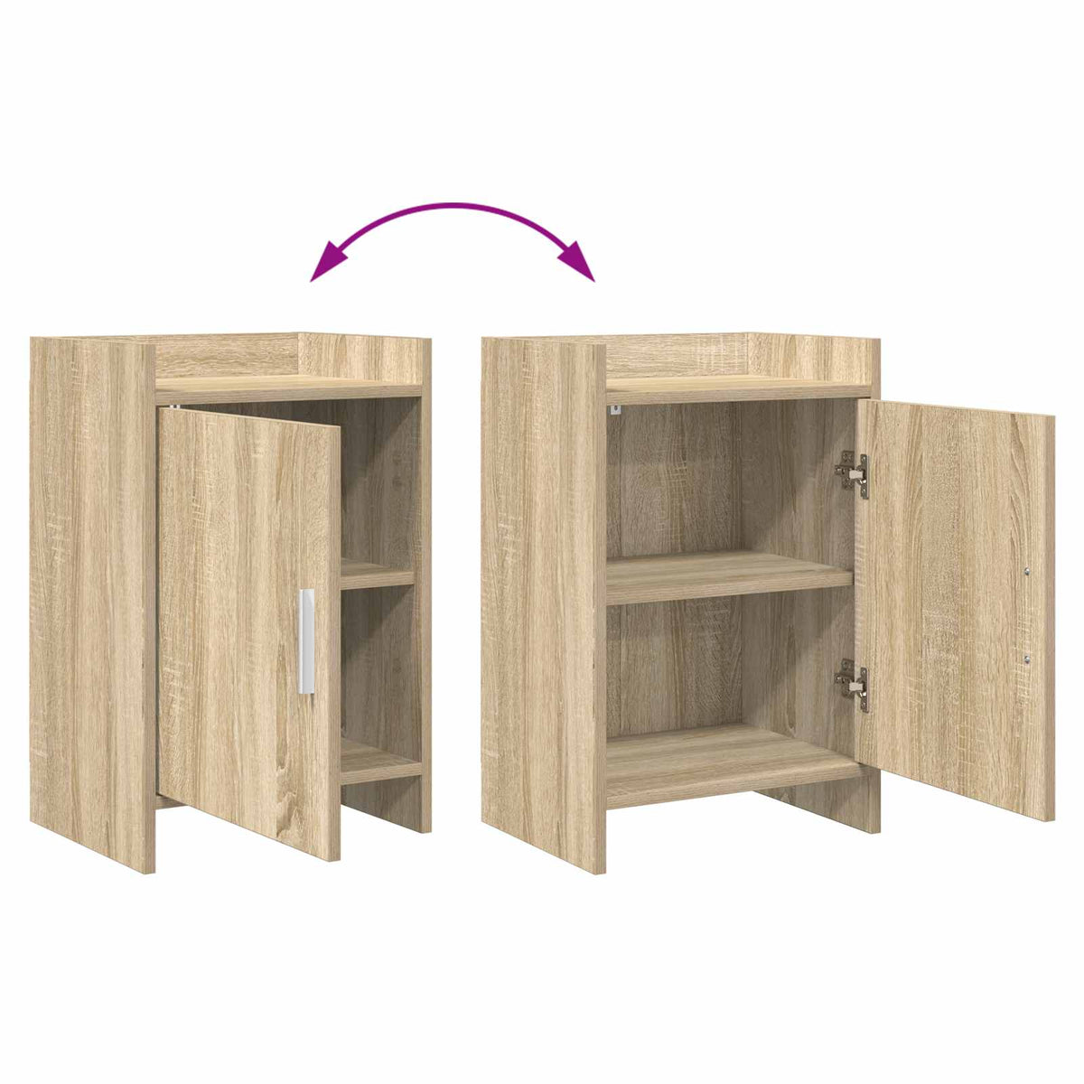 vidaXL Bedside Tables Sonoma Oak 40 x 30 x 60 cm Engineered Wood