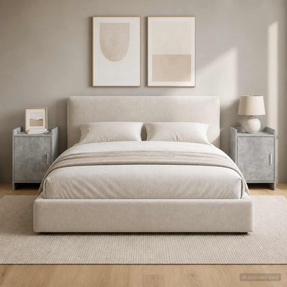 vidaXL Bedside Tables 2 pcs Concrete Grey 40 x 30 x 60 cm
