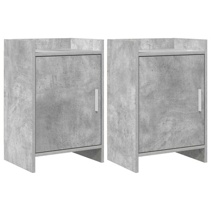 vidaXL Bedside Tables 2 pcs Concrete Grey 40 x 30 x 60 cm