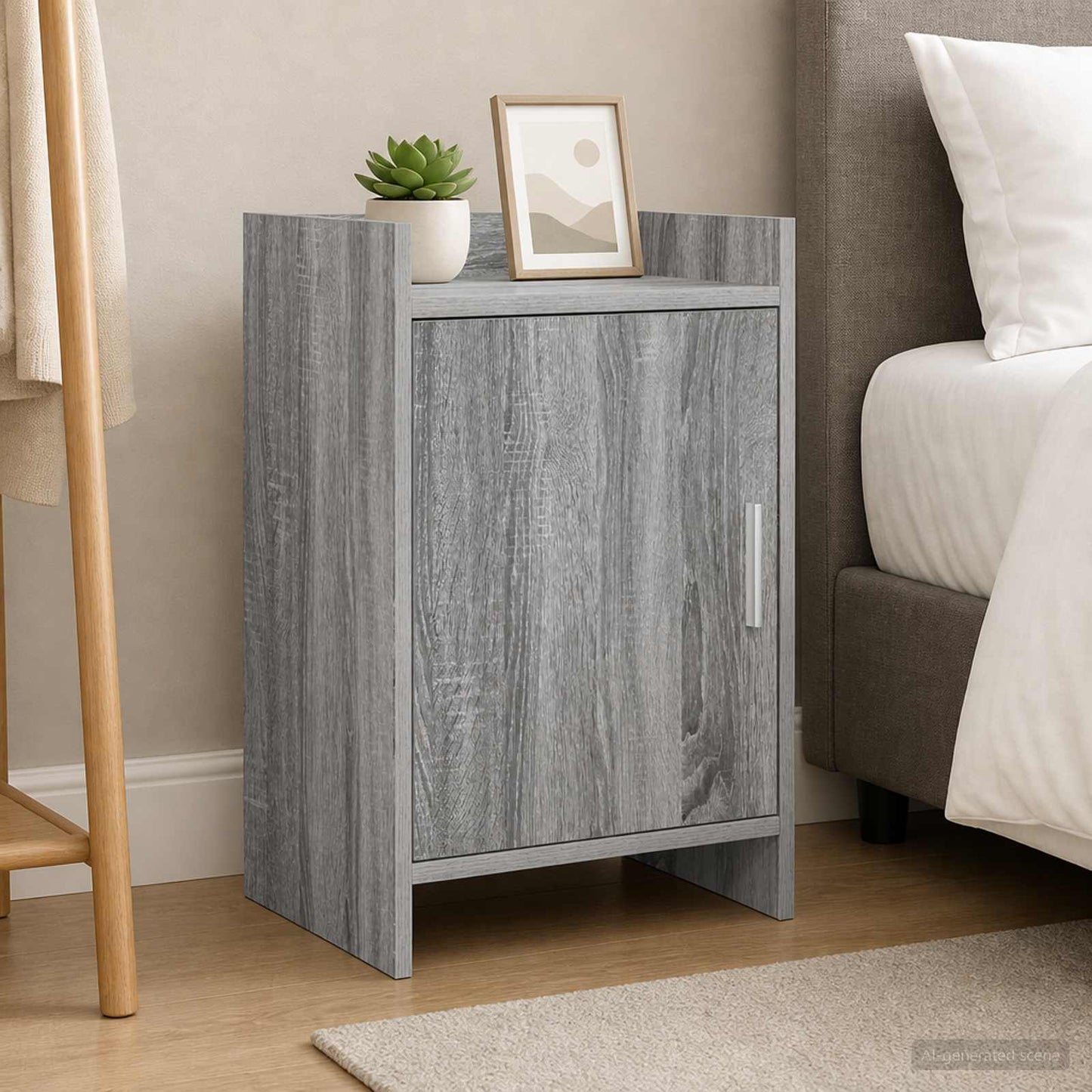 vidaXL Bedside Tables Grey Sonoma 40 x 30 x 60 cm Engineered Wood