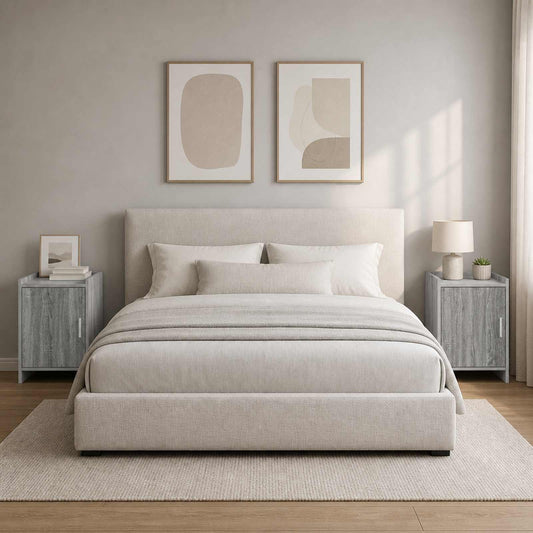 vidaXL Bedside Tables 2 pcs Grey Sonoma 40 x 30 x 60 cm