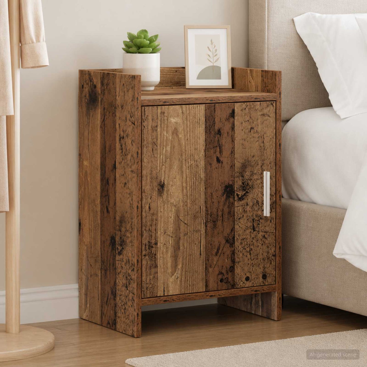 vidaXL Bedside Tables Old Wood 40 x 30 x 60 cm Engineered Wood