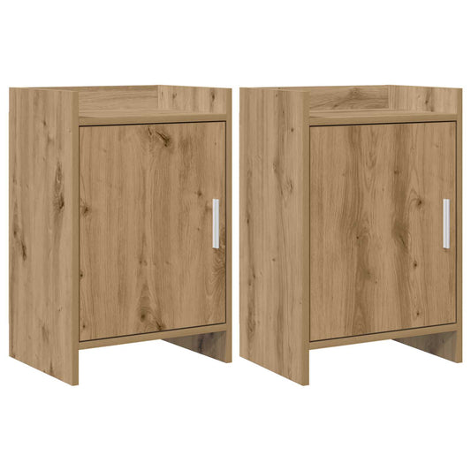 vidaXL Bedside Tables 2 pcs Artisan Oak 40 x 30 x 60 cm
