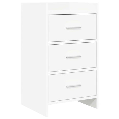 vidaXL Bedside Tables White 40 x 36 x 70 cm Engineered Wood