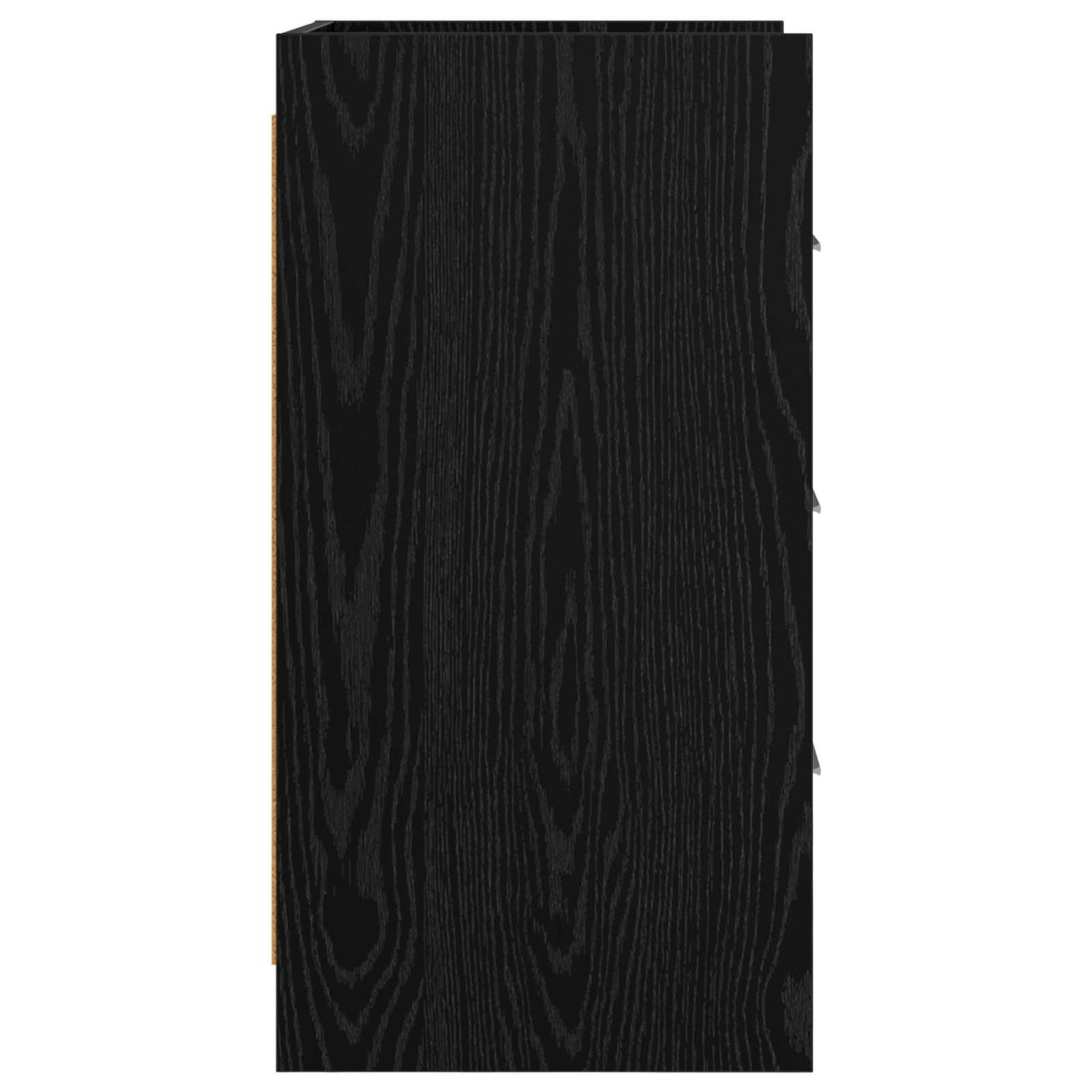 vidaXL Bedside Tables Black Oak 40 x 36 x 70 cm Engineered Wood