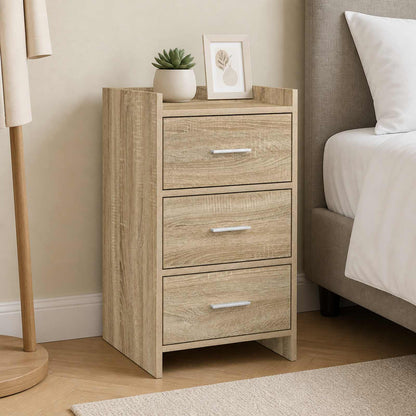 vidaXL Bedside Tables Sonoma Oak 40 x 36 x 70 cm Engineered Wood