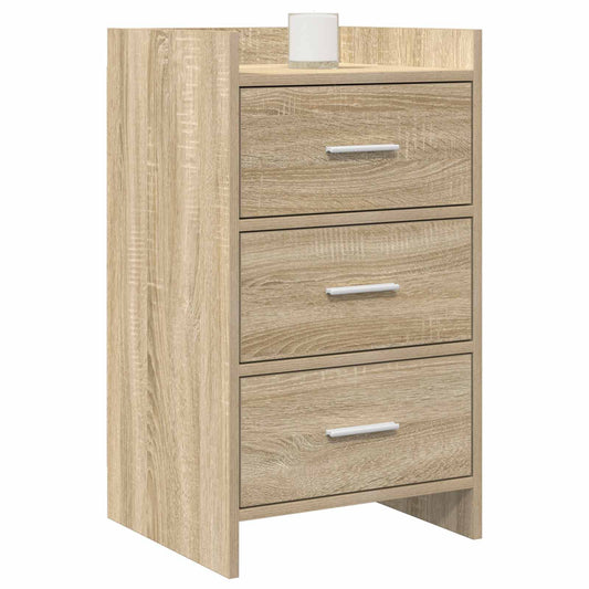 vidaXL Bedside Tables Sonoma Oak 40 x 36 x 70 cm Engineered Wood