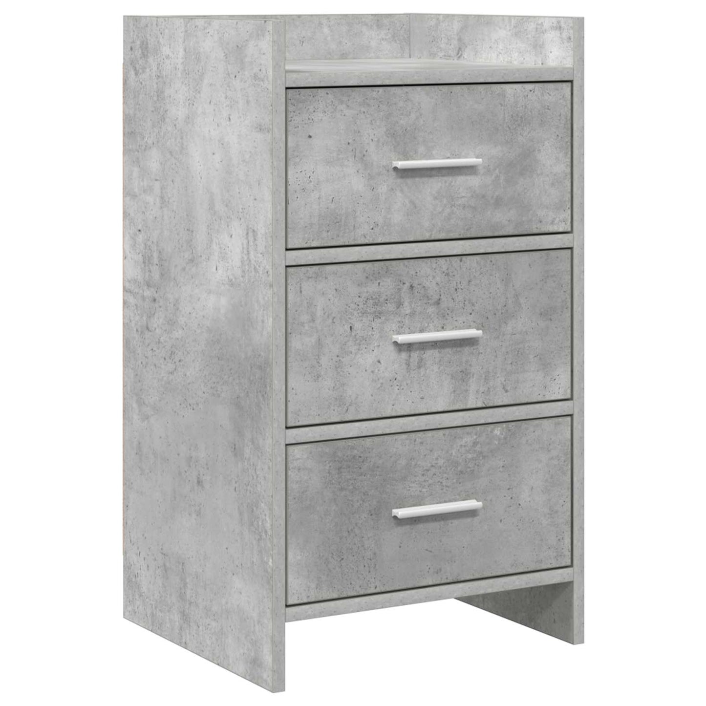 vidaXL Bedside Tables Concrete Grey 40 x 36 x 70 cm Engineered Wood