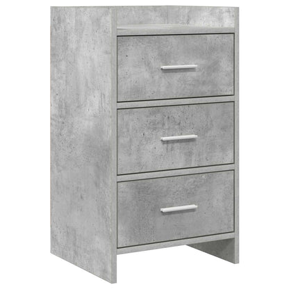 vidaXL Bedside Tables Concrete Grey 40 x 36 x 70 cm Engineered Wood