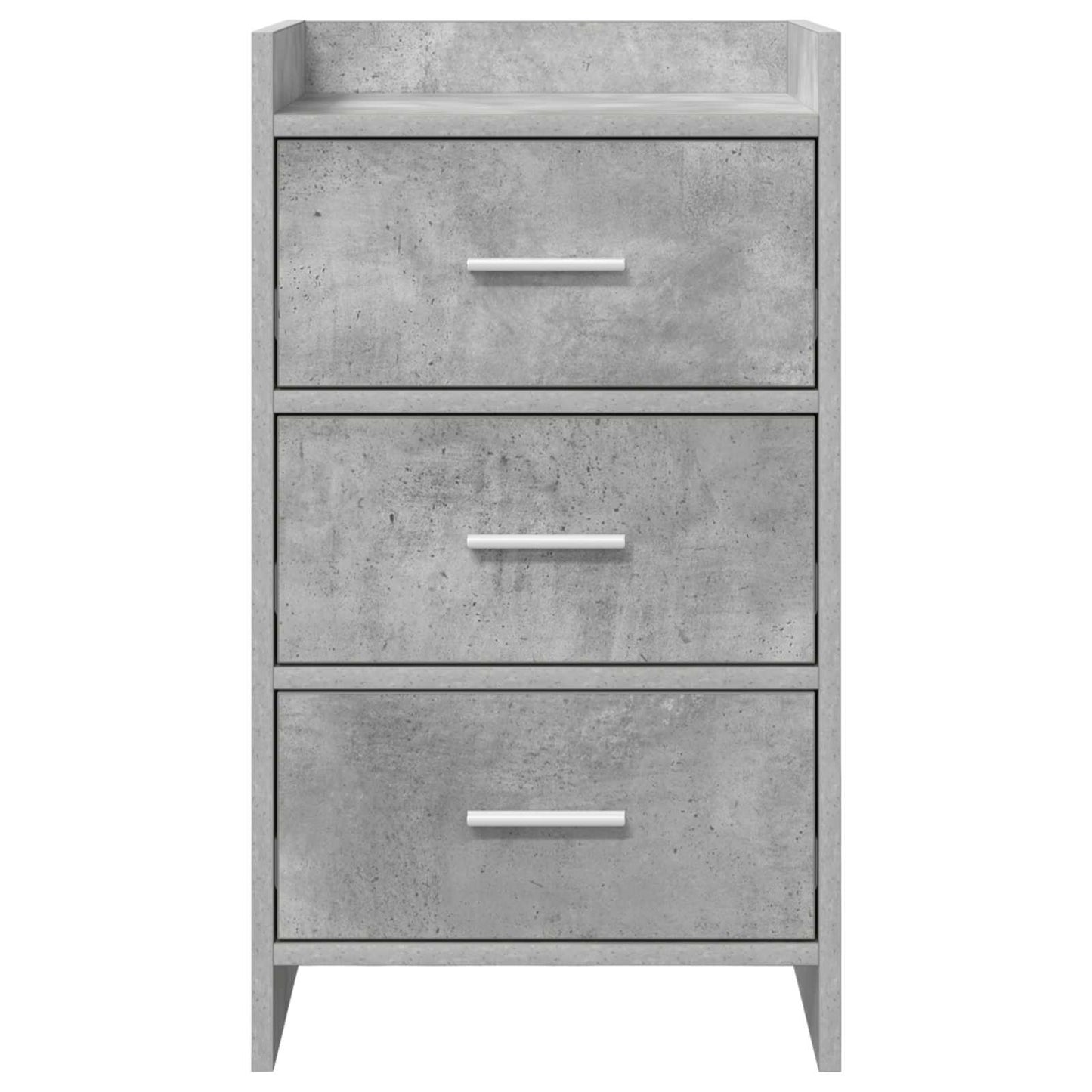 vidaXL Bedside Tables Concrete Grey 40 x 36 x 70 cm Engineered Wood