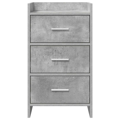 vidaXL Bedside Tables Concrete Grey 40 x 36 x 70 cm Engineered Wood