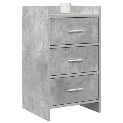 vidaXL Bedside Tables Concrete Grey 40 x 36 x 70 cm Engineered Wood