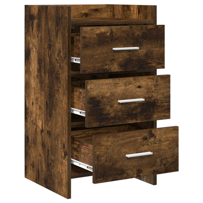 vidaXL Bedside Tables Smoked Oak 40 x 36 x 70 cm Engineered Wood