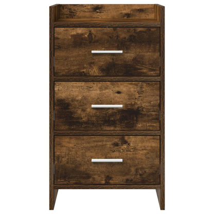 vidaXL Bedside Tables Smoked Oak 40 x 36 x 70 cm Engineered Wood