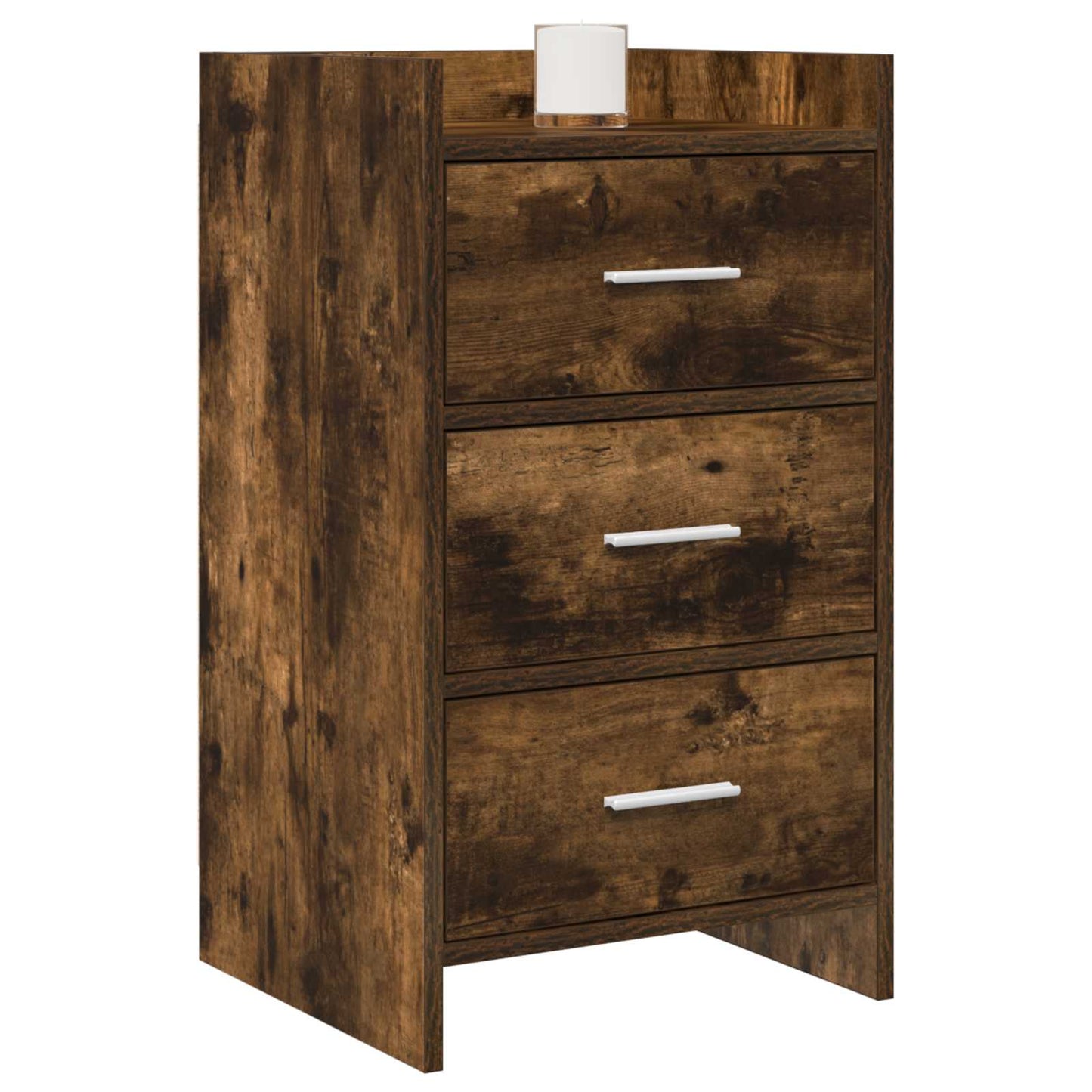 vidaXL Bedside Tables Smoked Oak 40 x 36 x 70 cm Engineered Wood