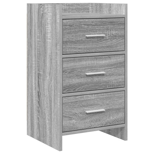vidaXL Bedside Tables Grey Sonoma 40 x 36 x 70 cm Engineered Wood