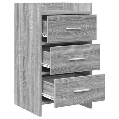 vidaXL Bedside Tables Grey Sonoma 40 x 36 x 70 cm Engineered Wood