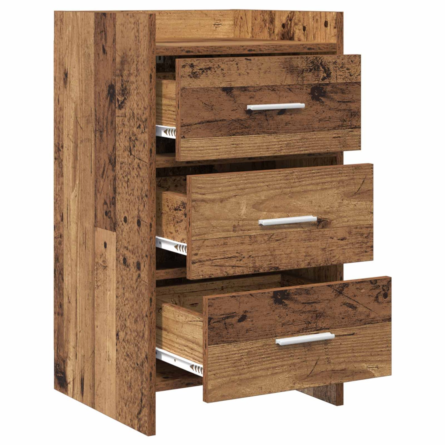 vidaXL Bedside Tables Old Wood 40 x 36 x 70 cm Engineered Wood