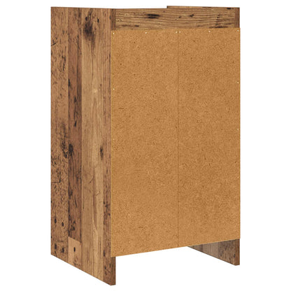 vidaXL Bedside Tables Old Wood 40 x 36 x 70 cm Engineered Wood
