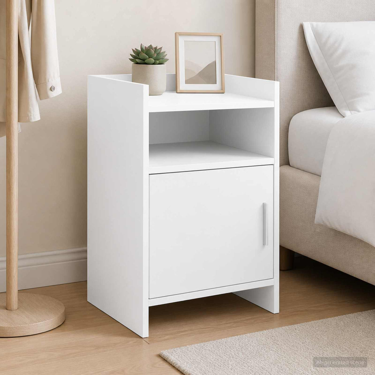 vidaXL Bedside Tables 2 pcs White 40 x 36 x 60 cm Engineered Wood