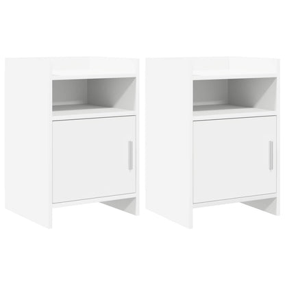 vidaXL Bedside Tables 2 pcs White 40 x 36 x 60 cm Engineered Wood