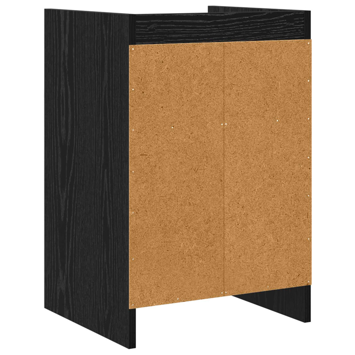 vidaXL Bedside Tables Black Oak 40 x 36 x 60 cm Engineered Wood