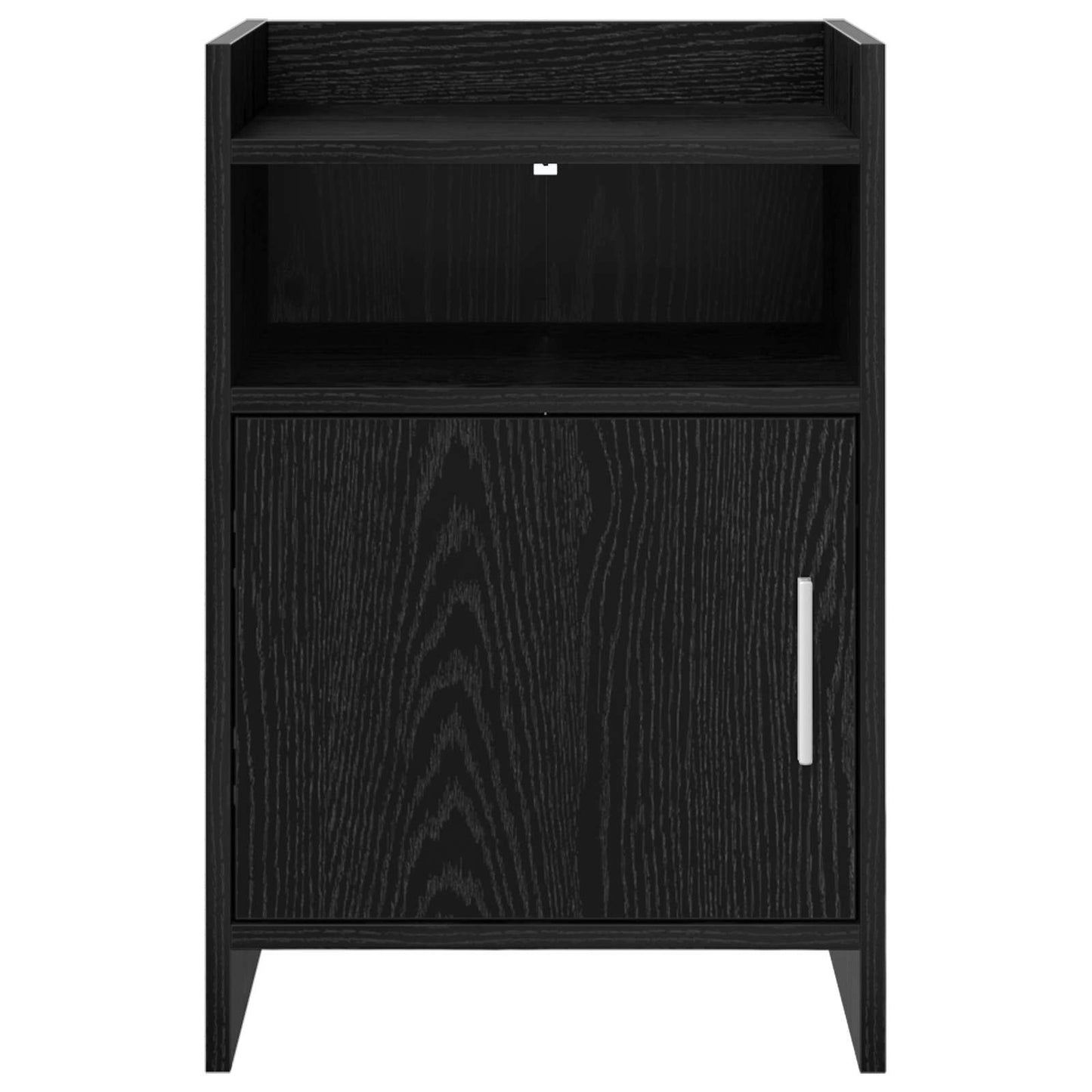 vidaXL Bedside Tables Black Oak 40 x 36 x 60 cm Engineered Wood