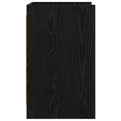 vidaXL Bedside Tables Black Oak 40 x 36 x 60 cm Engineered Wood