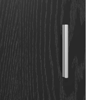 vidaXL Bedside Tables 2 pcs Black Oak 40 x 36 x 60 cm Engineered Wood