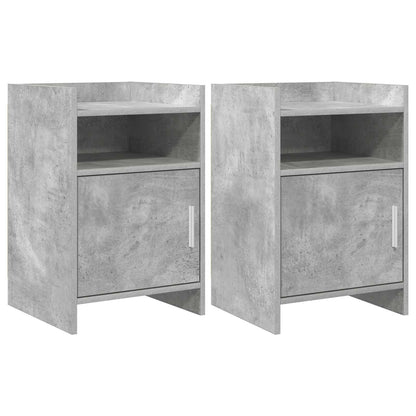 vidaXL Bedside Tables 2 pcs Concrete Grey 40 x 36 x 60 cm